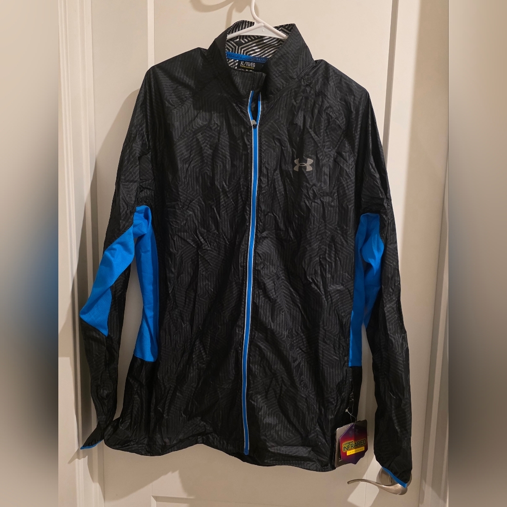 Under Armour Men's Black and Blue Jacket